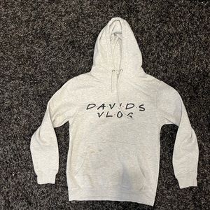 David Dobrik Friends Merch Grey Hoodie Discontinued RARE